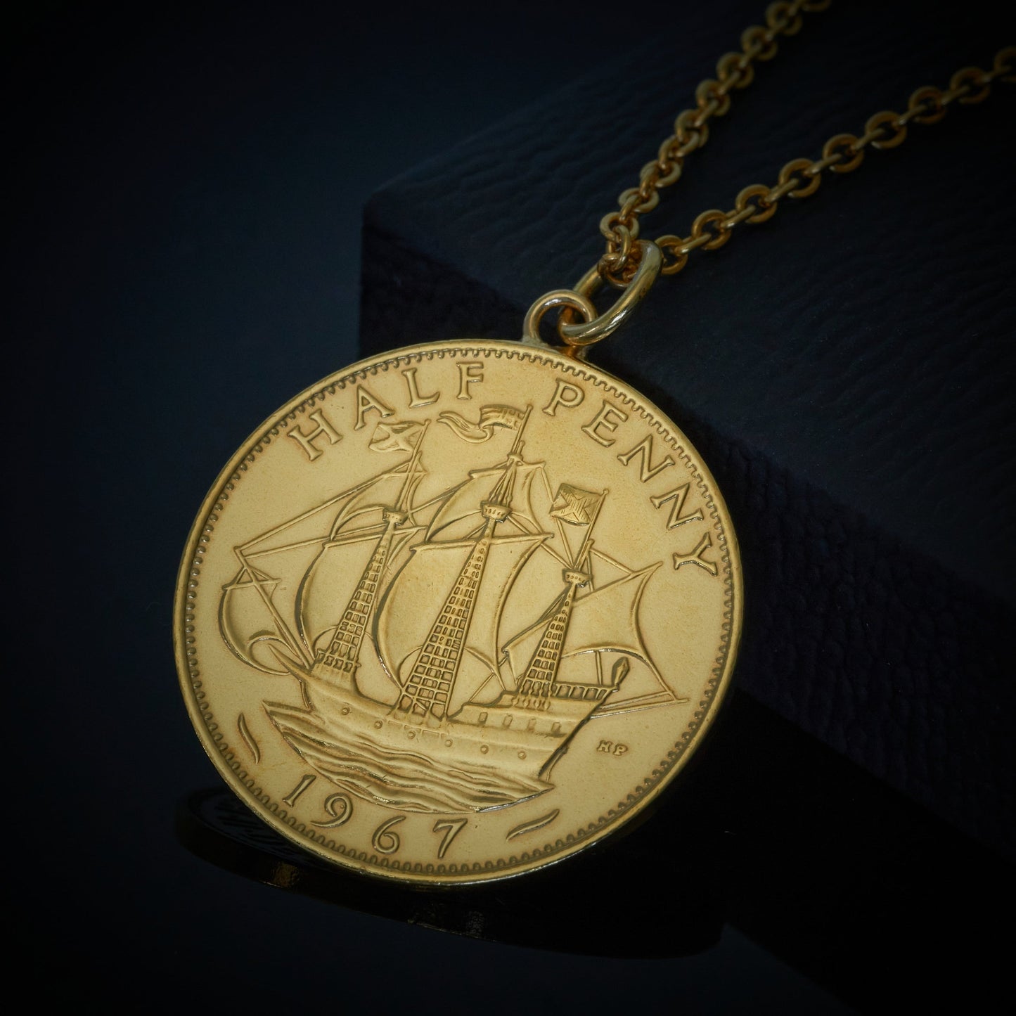 Halfpenny (1937-1967) - Plated Coin Necklace