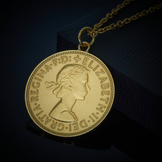 Halfpenny (1937-1967) - Plated Coin Necklace