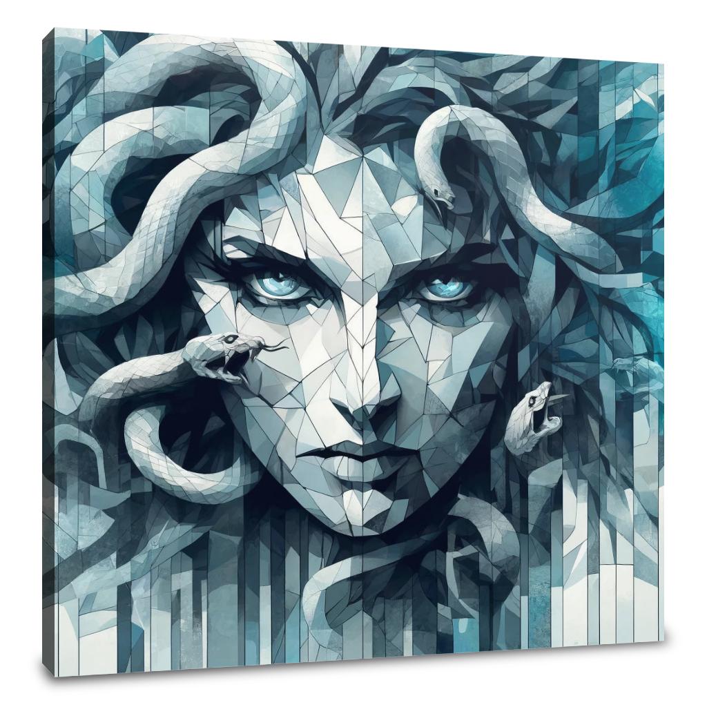 Icy Gaze Gorgon Canvas