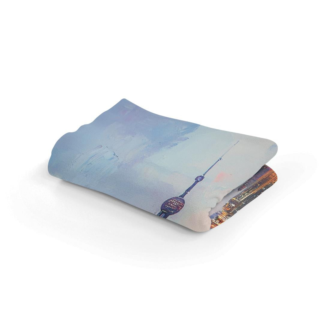 Shanghai Skyline Harmony Blanket