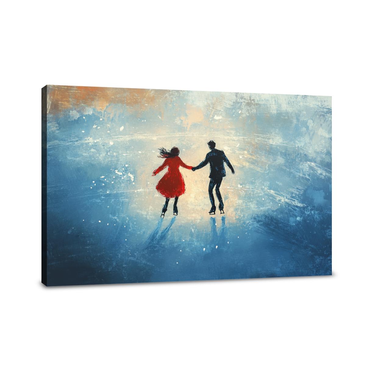 Skating Companions Canvas