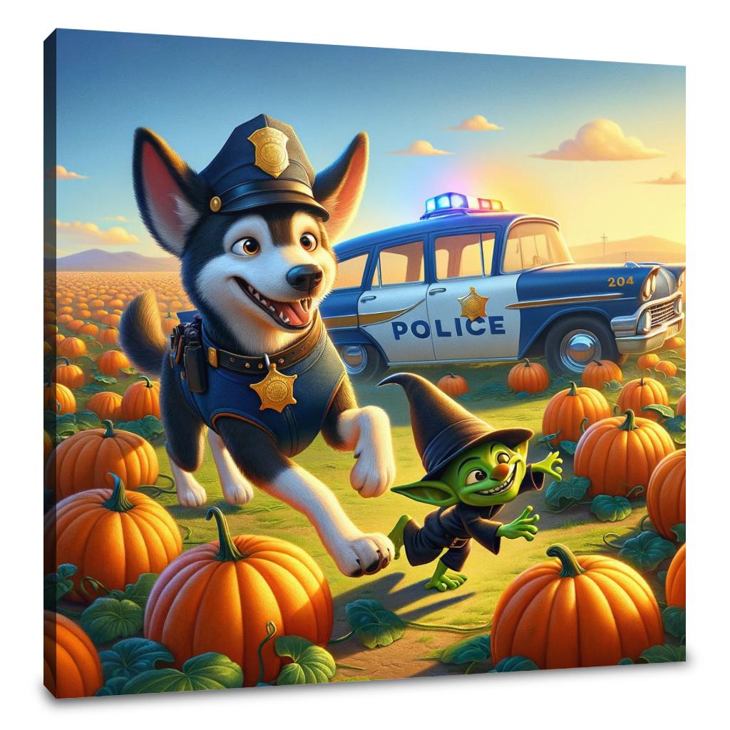 Goblin Chase Canvas