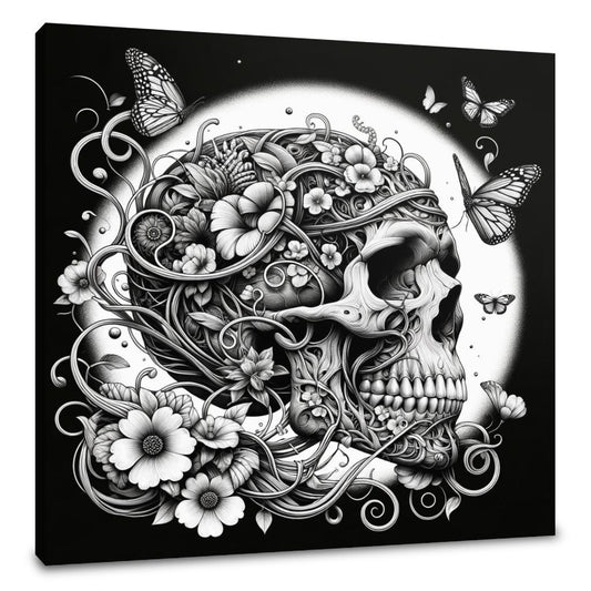 Surreal Skull Canvas