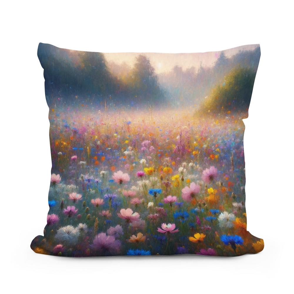 Wildflower Whispers Cotton Cushion
