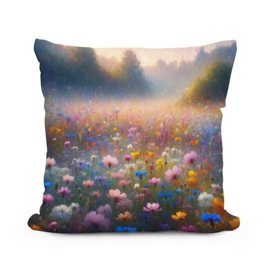 Wildflower Whispers Cotton Cushion