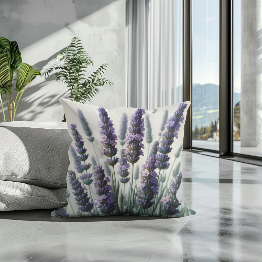 Lavender Serenity Cotton Cushion