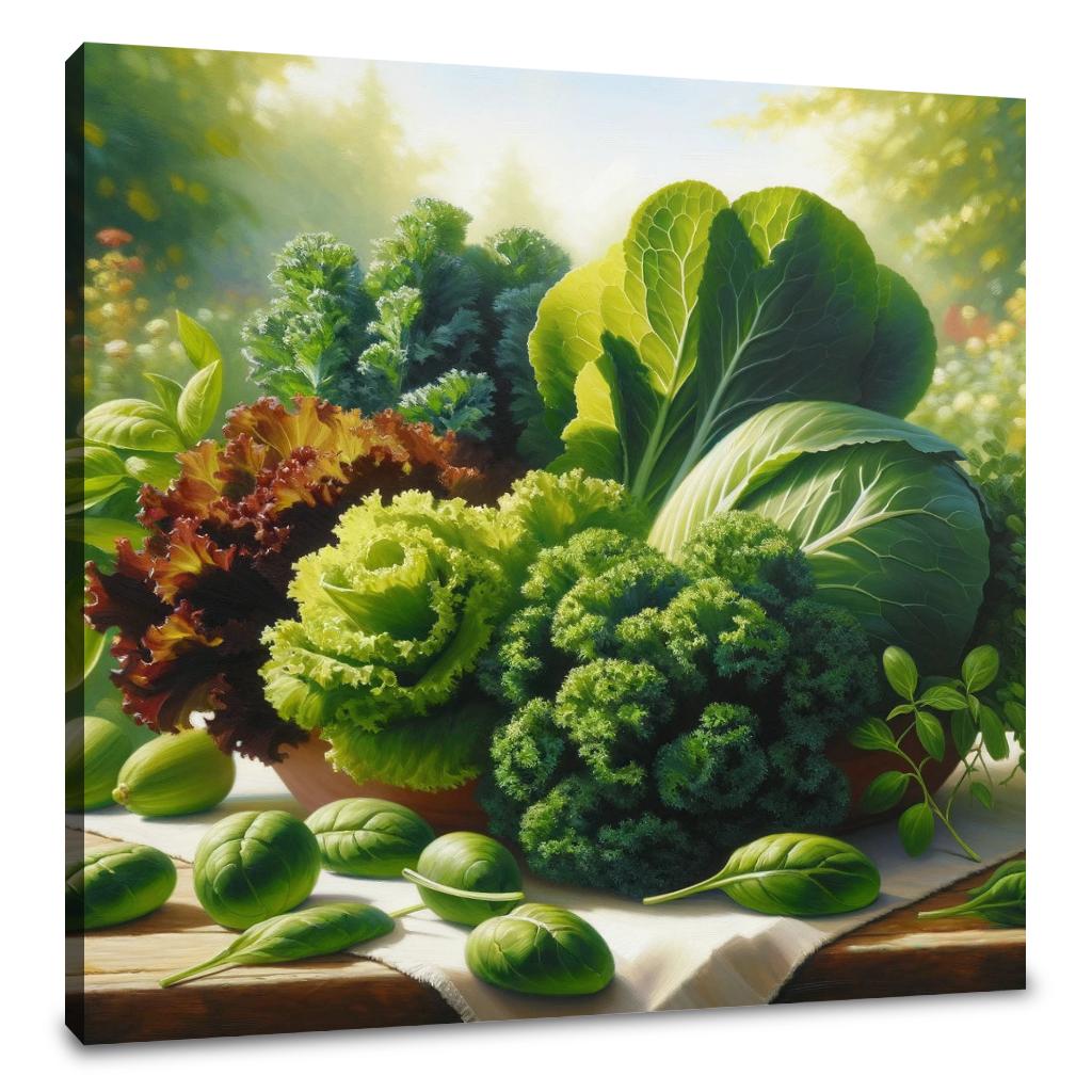 Gathering of Greens Canvas