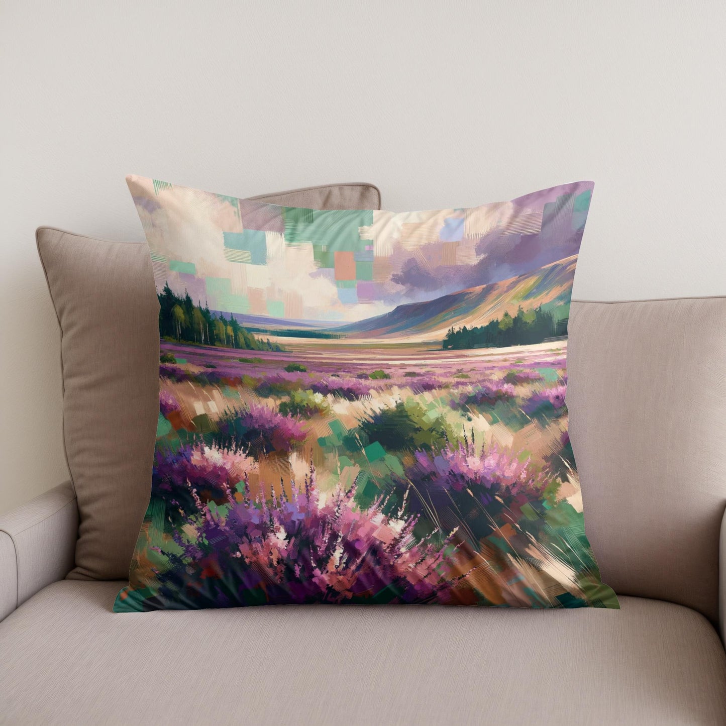 Dundee Heather Fields Majesty Cotton Cushion