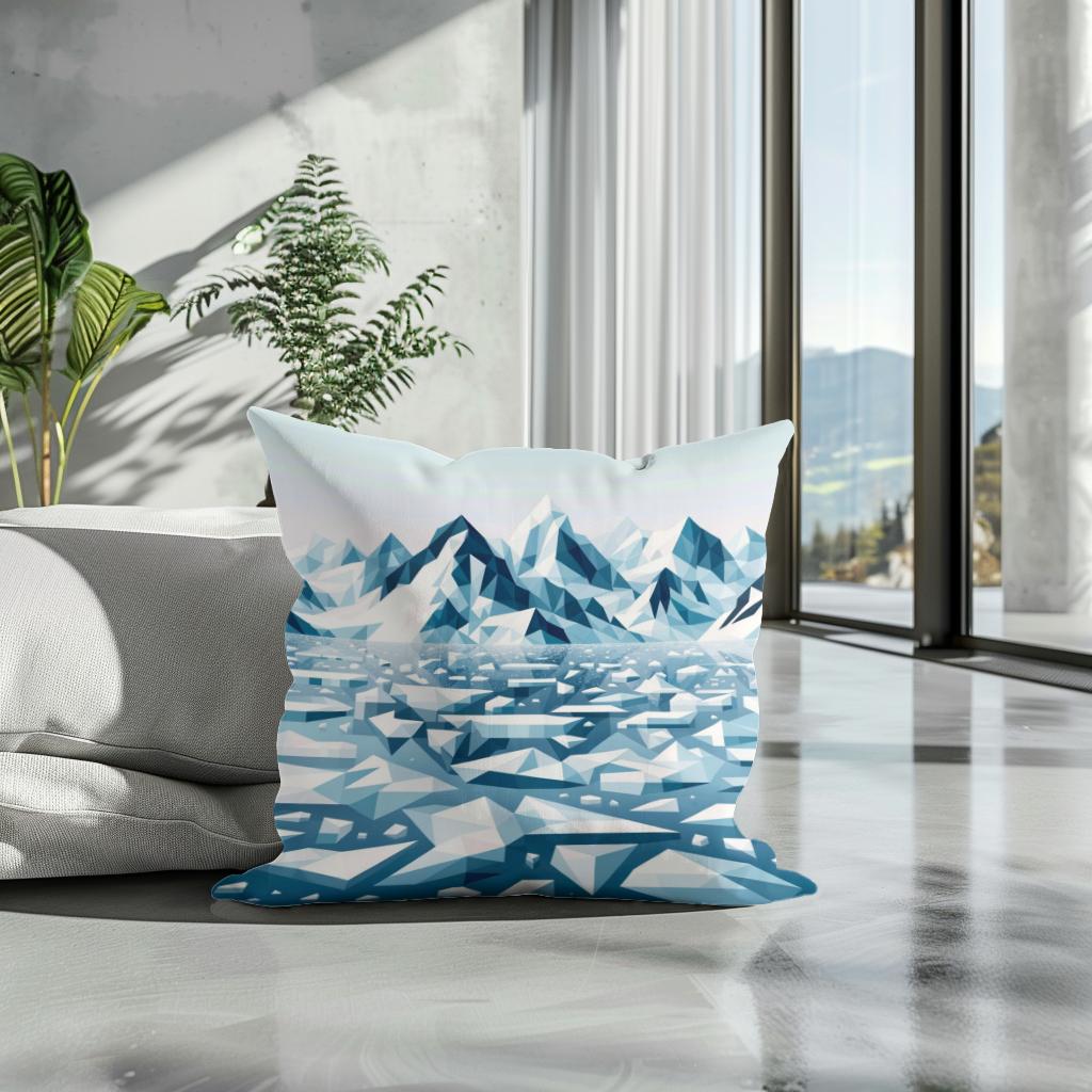 Frozen Arctic Cotton Cushion