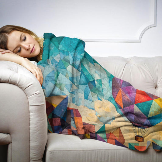 Balloon Over Geometric Blanket
