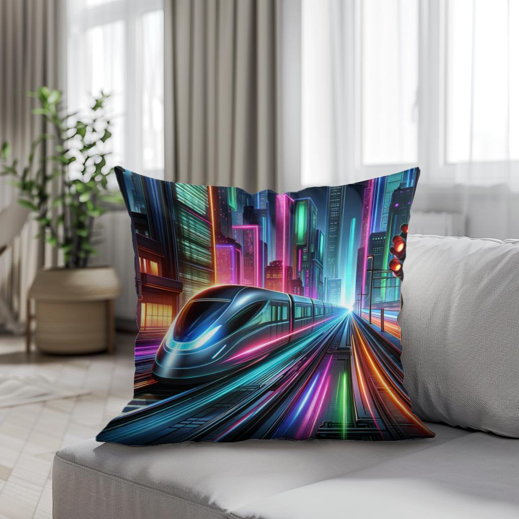 Neon Velocity Cotton Cushion