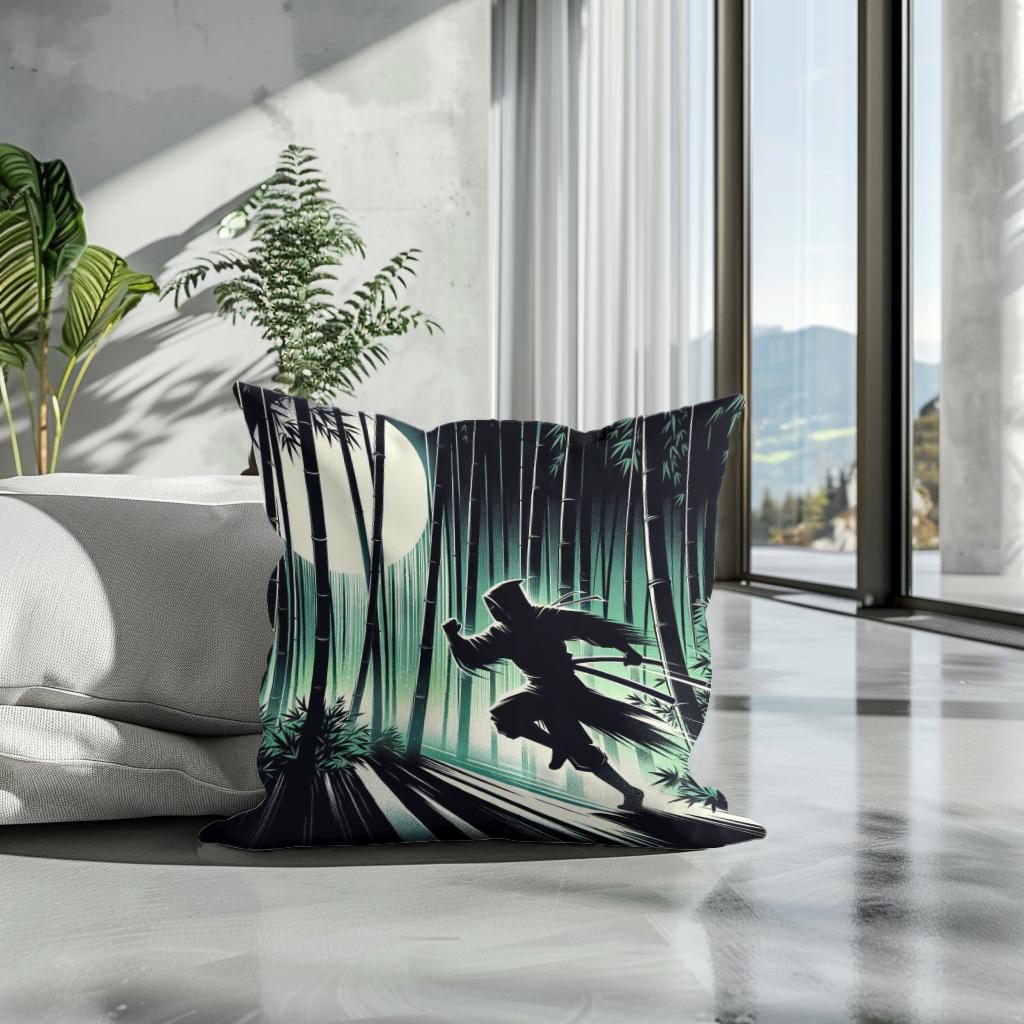 Ninja Moonlight Cotton Cushion