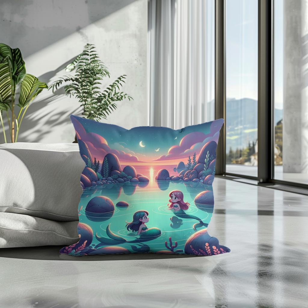 Lagoon Dream Cotton Cushion