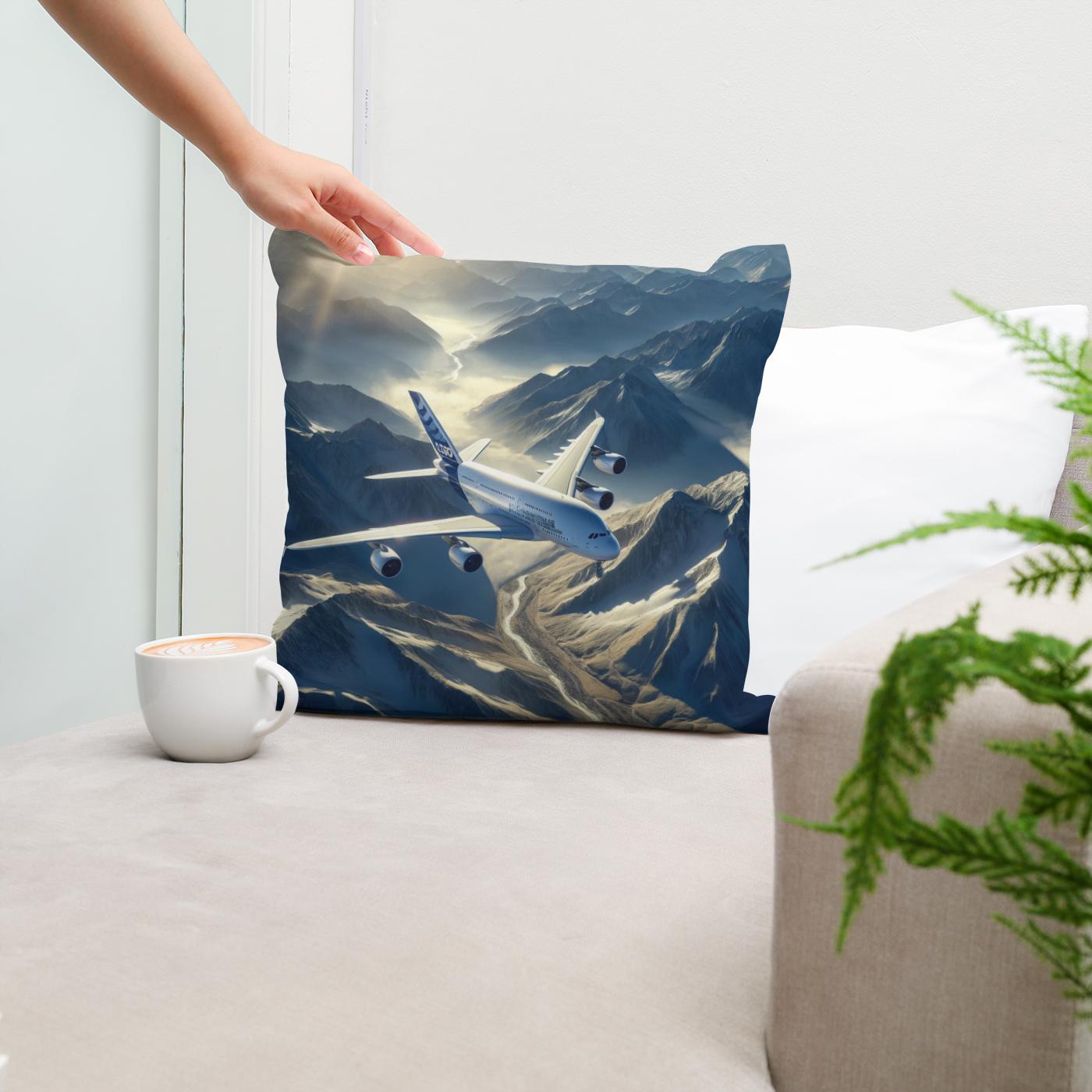 Mountain Majesty Flight Cotton Cushion
