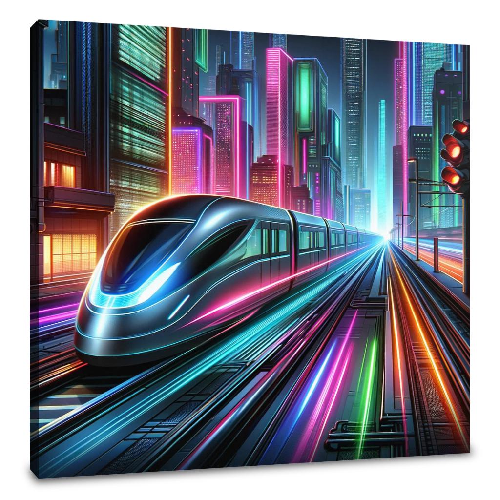 Neon Velocity Canvas