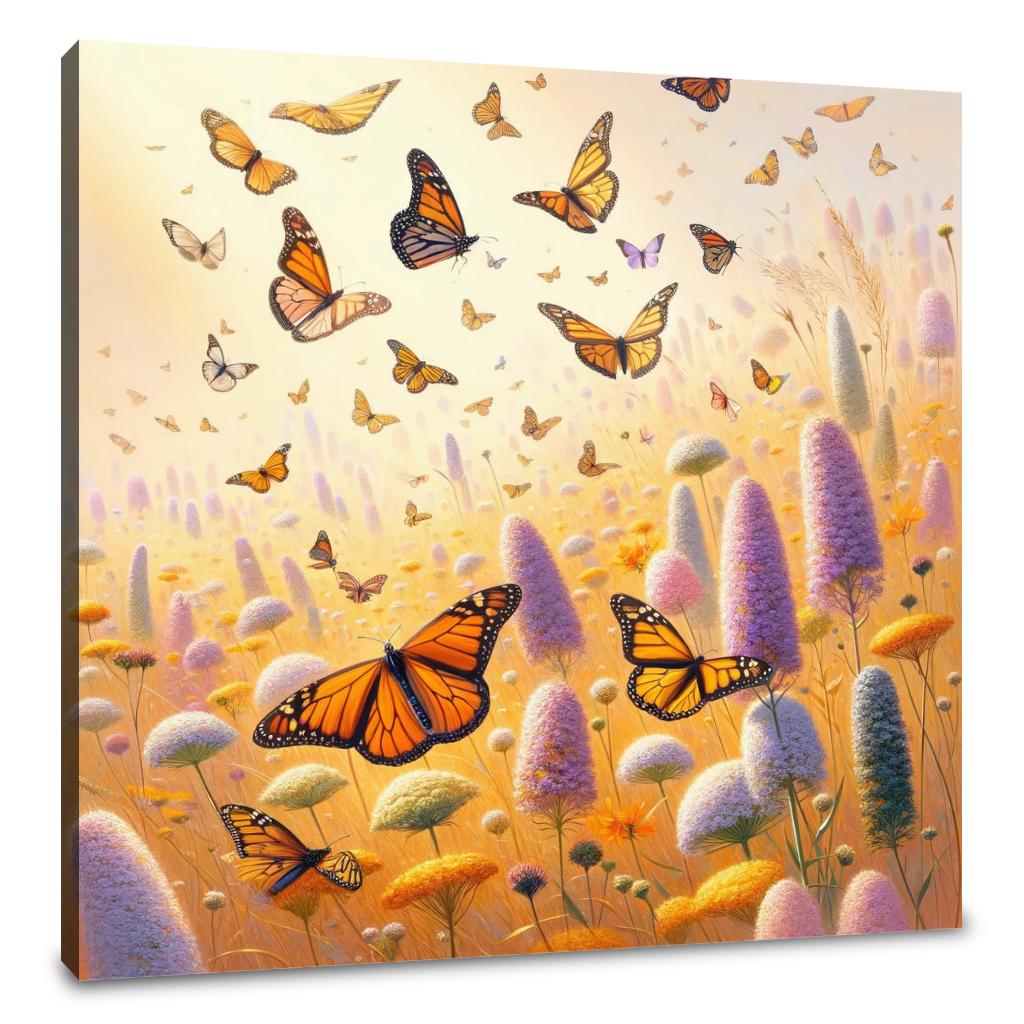 Monarch Meadow Canvas