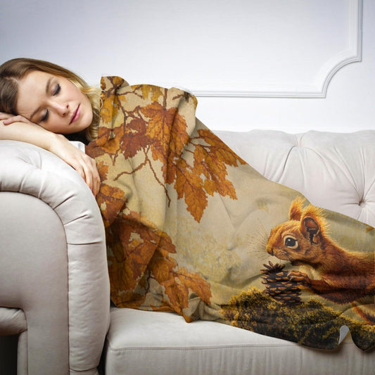 Red Squirrel Sanctuary Blanket