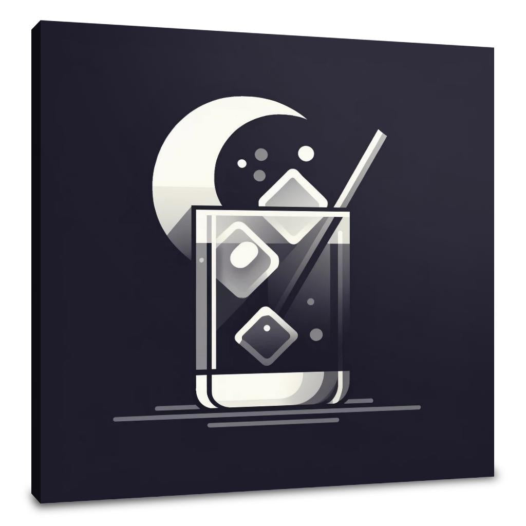 Dark & Stormy Minimalist Canvas