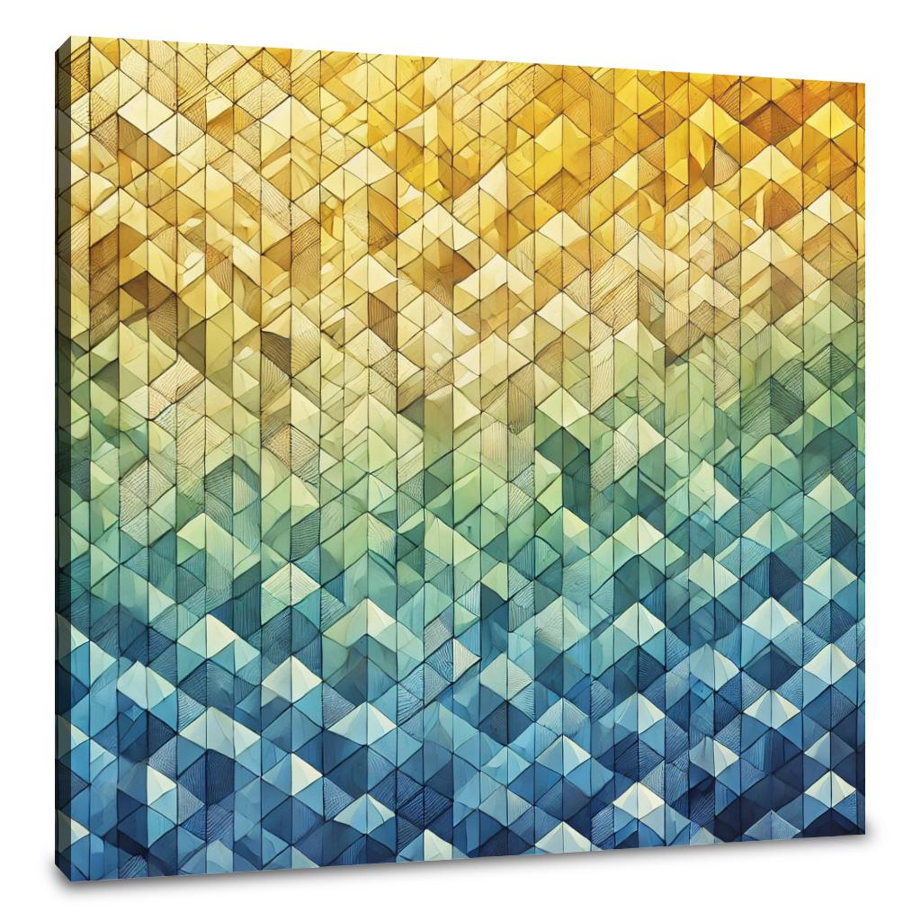 Gradient Mosaic Canvas
