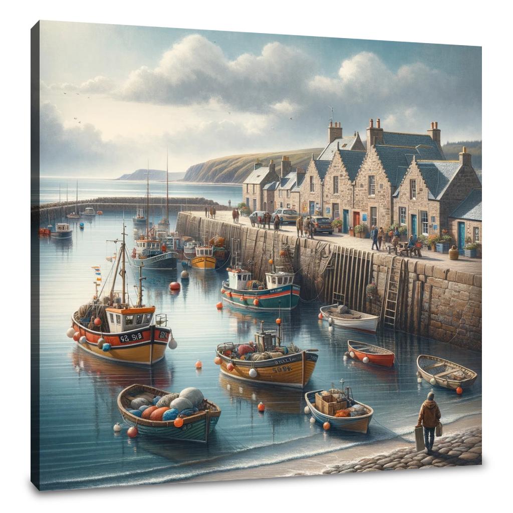 Stonehaven Old Pier Canvas