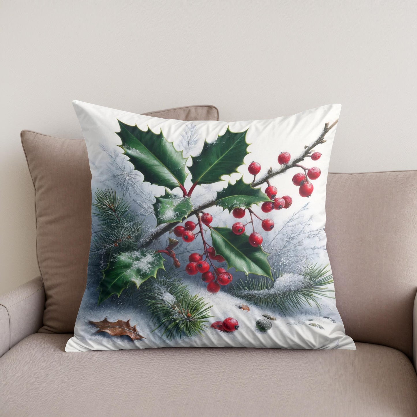 Winter Flora Whisper Cotton Cushion