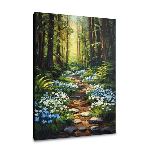 Enchanted Woodland Glade Canvas