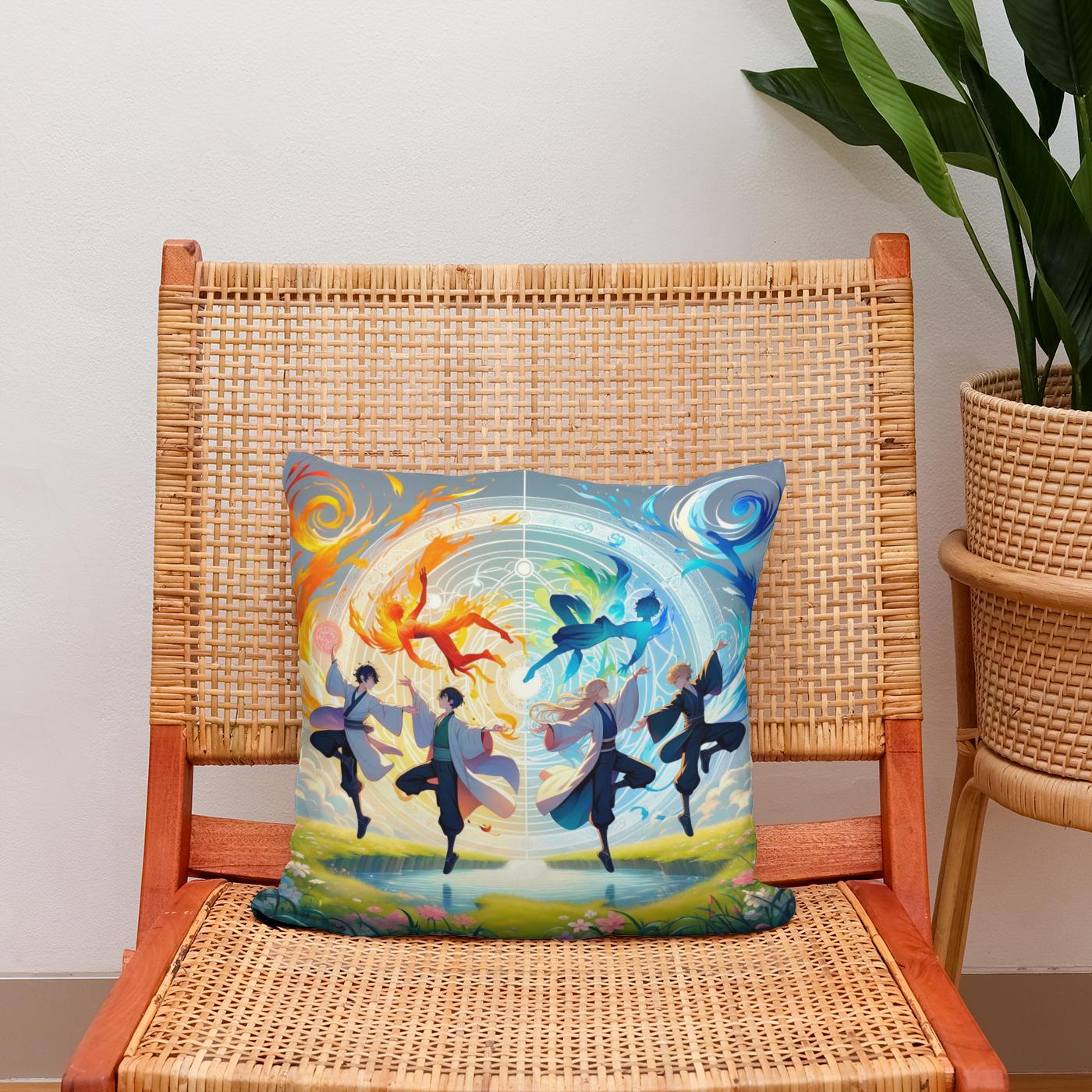 Harmony of Elements Cotton Cushion