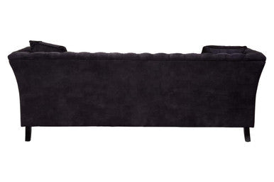 3 Seater Grey Velvet Sofa | Sabrina