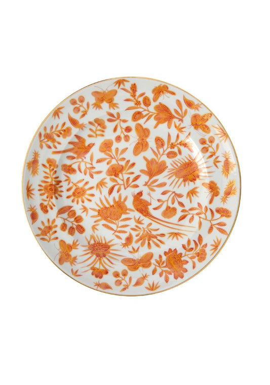 Sacred Bird and Butterfly Mottahedeh Archival Revival Dessert Plates  - Set of 4