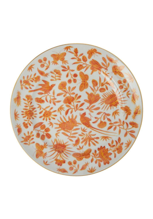 Sacred Bird and Butterfly Mottahedeh Archival Revival Dinner Plates  - Set of 4
