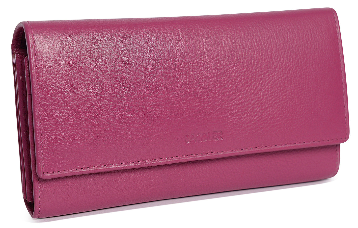 Large Leather Multi-Section Purse "Grace" – Handmade by Saddler | RFID Protected & Gift Boxed