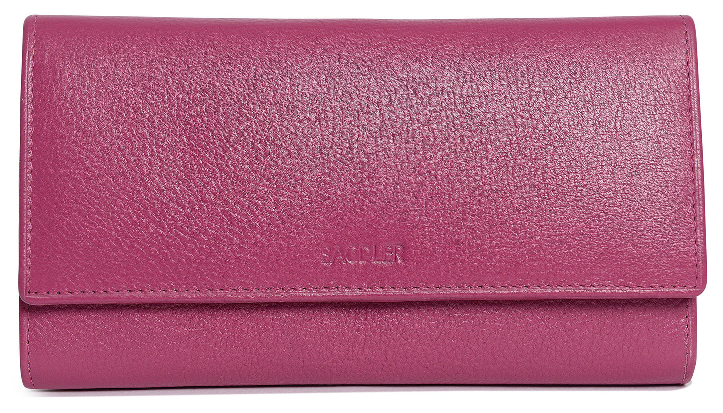 Large Leather Multi-Section Purse "Grace" – Handmade by Saddler | RFID Protected & Gift Boxed