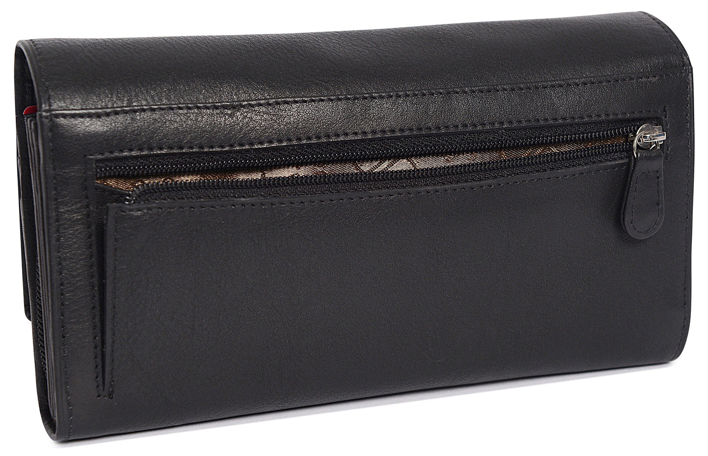 Large Leather Multi-Section Purse "Grace" – Handmade by Saddler | RFID Protected & Gift Boxed
