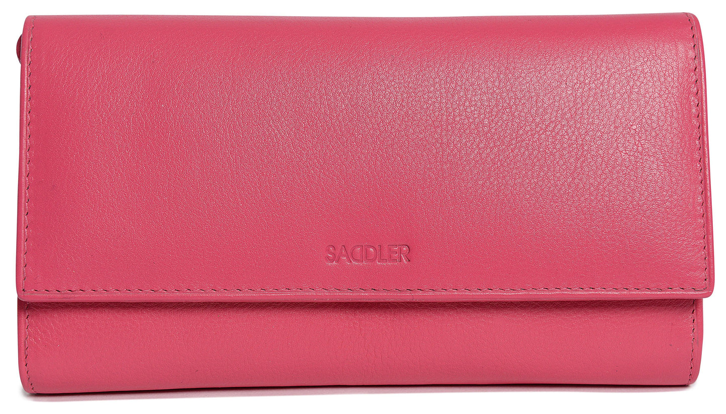 Large Leather Multi-Section Purse "Grace" – Handmade by Saddler | RFID Protected & Gift Boxed