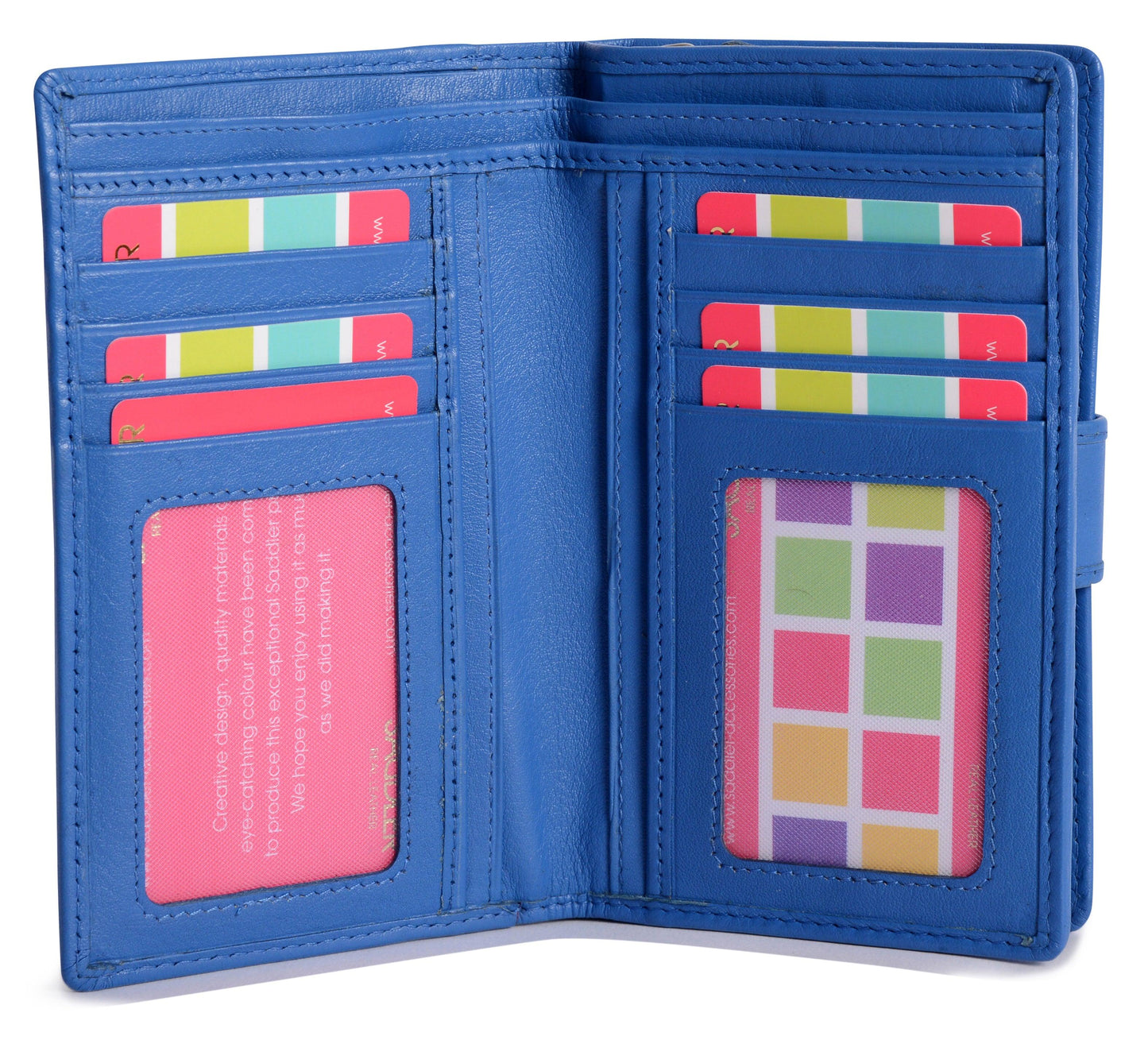 Mid-Size Leather Purse Wallet  "Holly" – Handmade by Saddler | RFID Protected & Gift Boxed