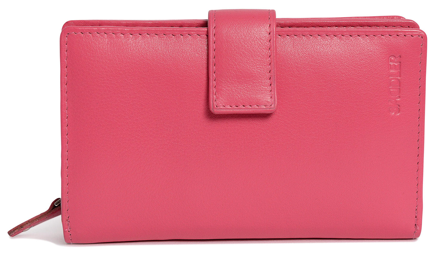 Mid-Size Leather Purse Wallet  "Holly" – Handmade by Saddler | RFID Protected & Gift Boxed