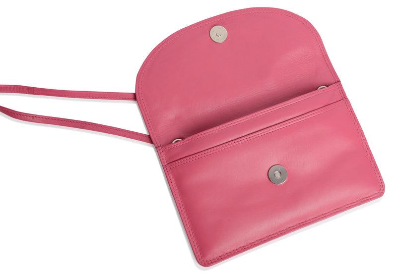 SADDLER ISABELLE Leather Slimline Crossbody Bag - Adjustable Strap, Multiple Pockets, Magnetic Closure - RFID Protected