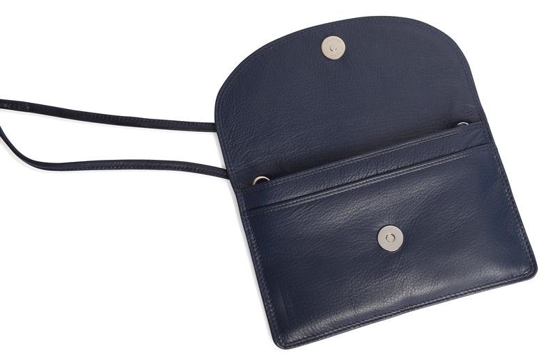 SADDLER ISABELLE Leather Slimline Crossbody Bag - Adjustable Strap, Multiple Pockets, Magnetic Closure - RFID Protected