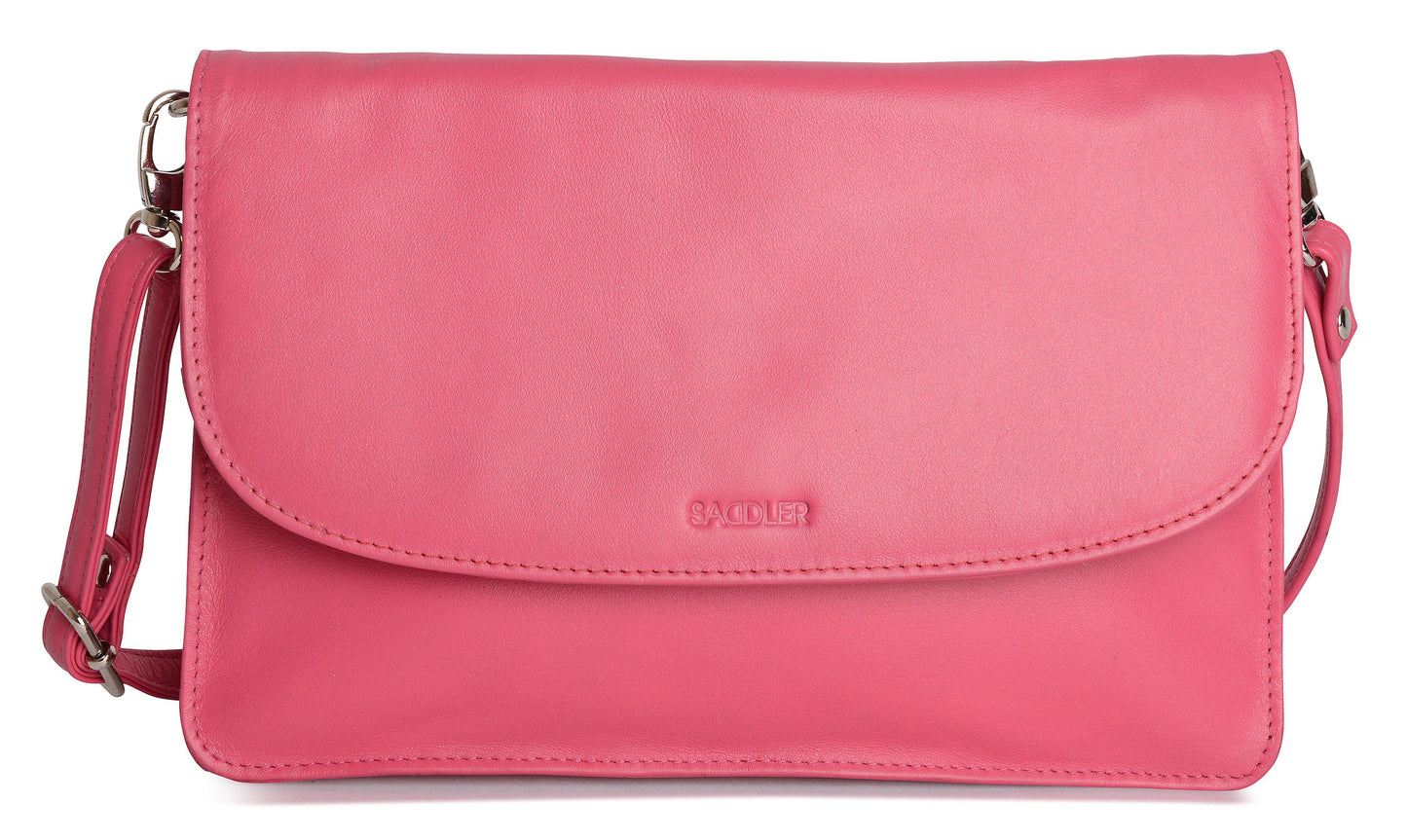 SADDLER Olivia 3-Section Leather Crossbody Bag & Clutch – Compact & Stylish - Gift Boxed