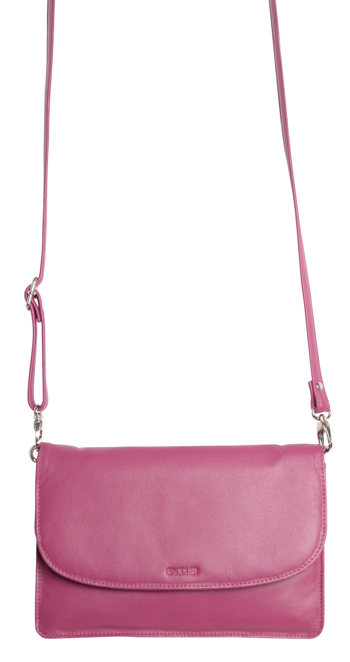 SADDLER Olivia 3-Section Leather Crossbody Bag & Clutch – Compact & Stylish - Gift Boxed