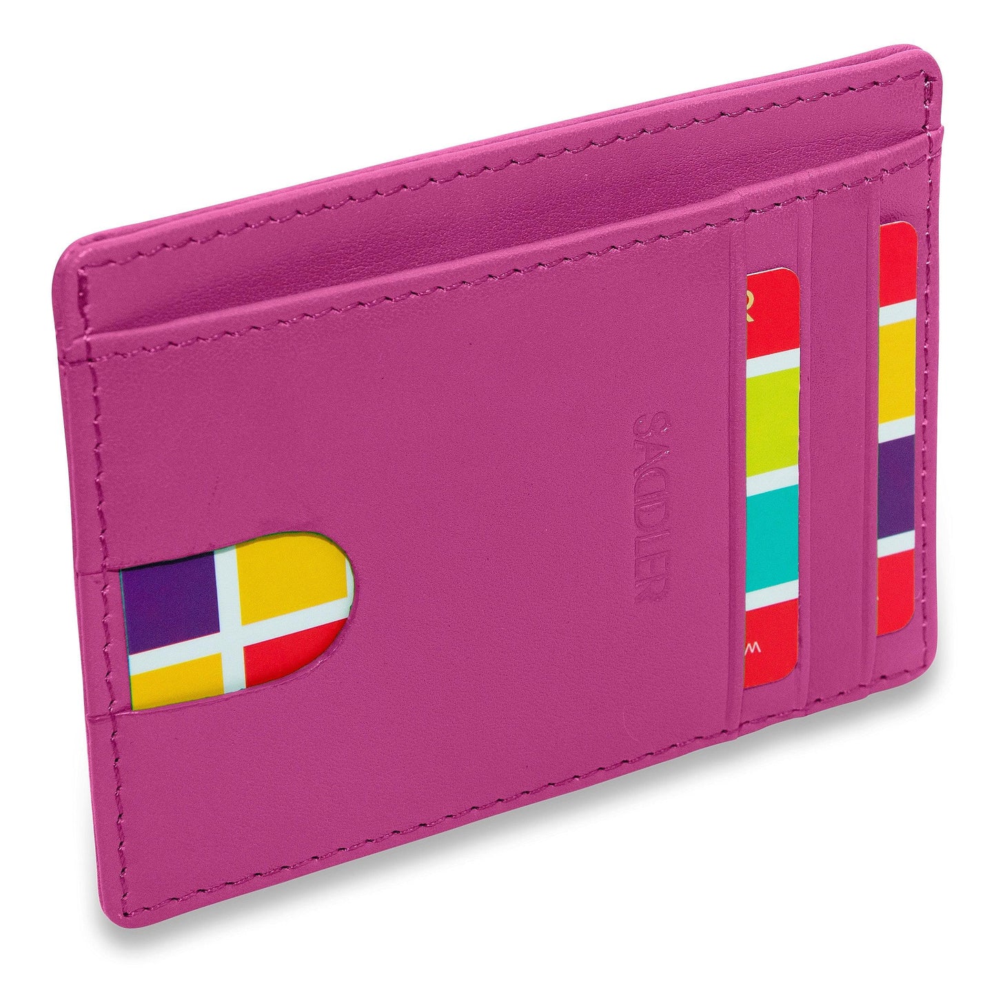 Slim Leather Card Holder "Stella" – Handmade by Saddler |Gift Boxed