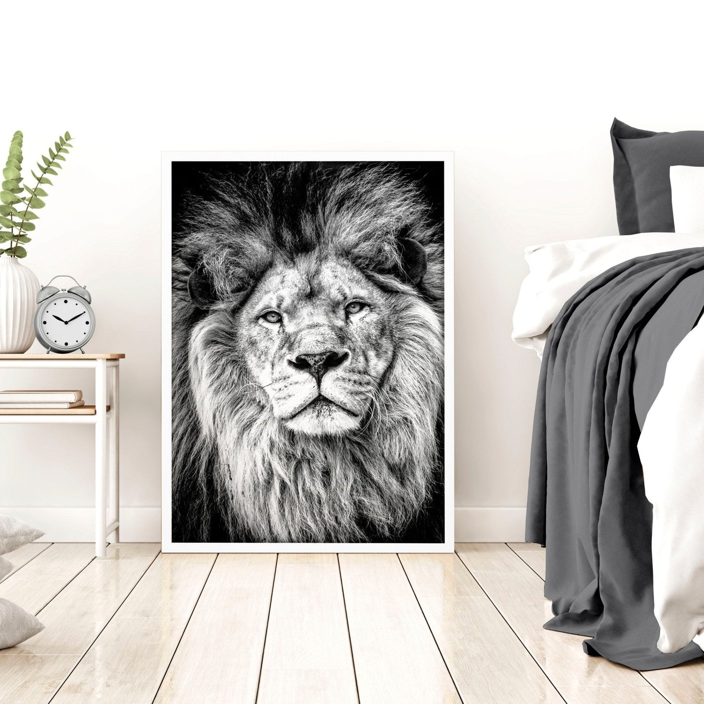Safari Accessories For Bedroom | Set of 3 African Wildlife Wall art Prints