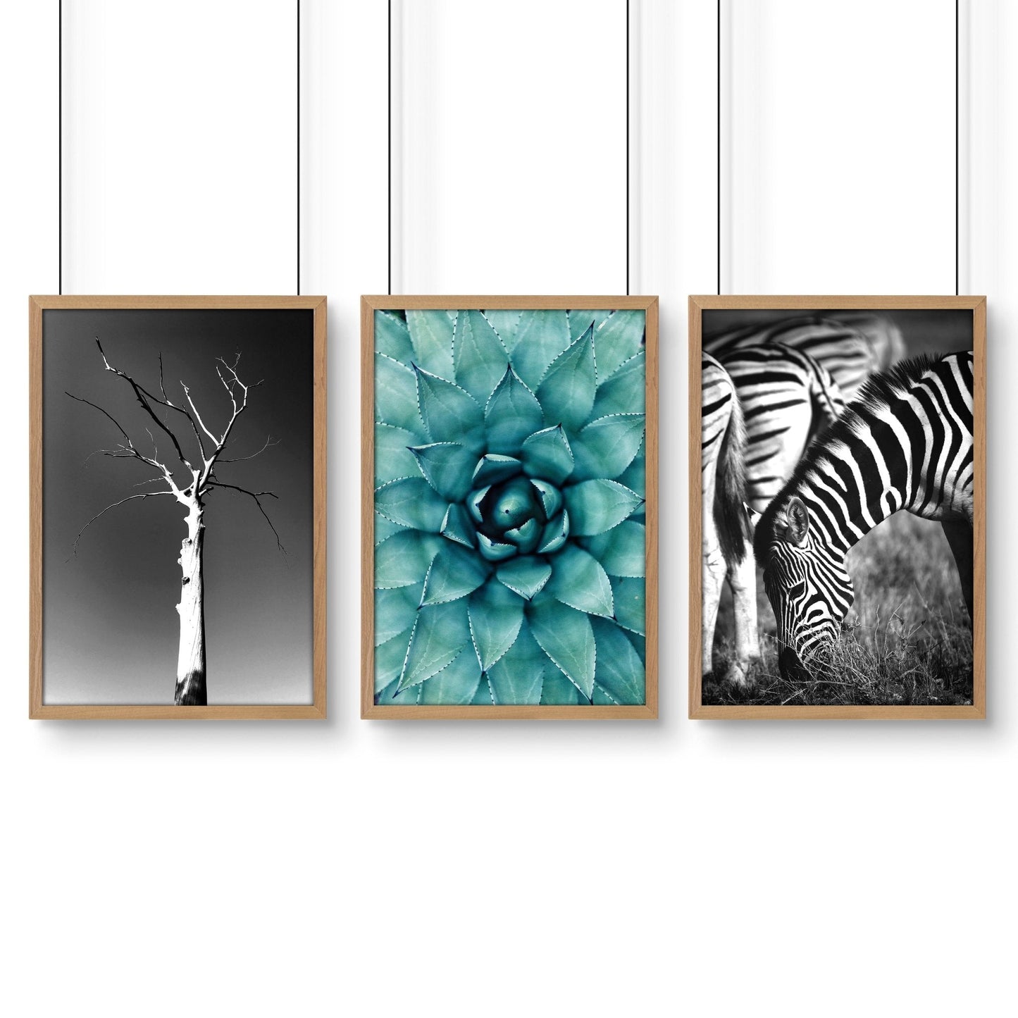 Safari Bedroom | Set of 3 African Wildlife Wall art Prints