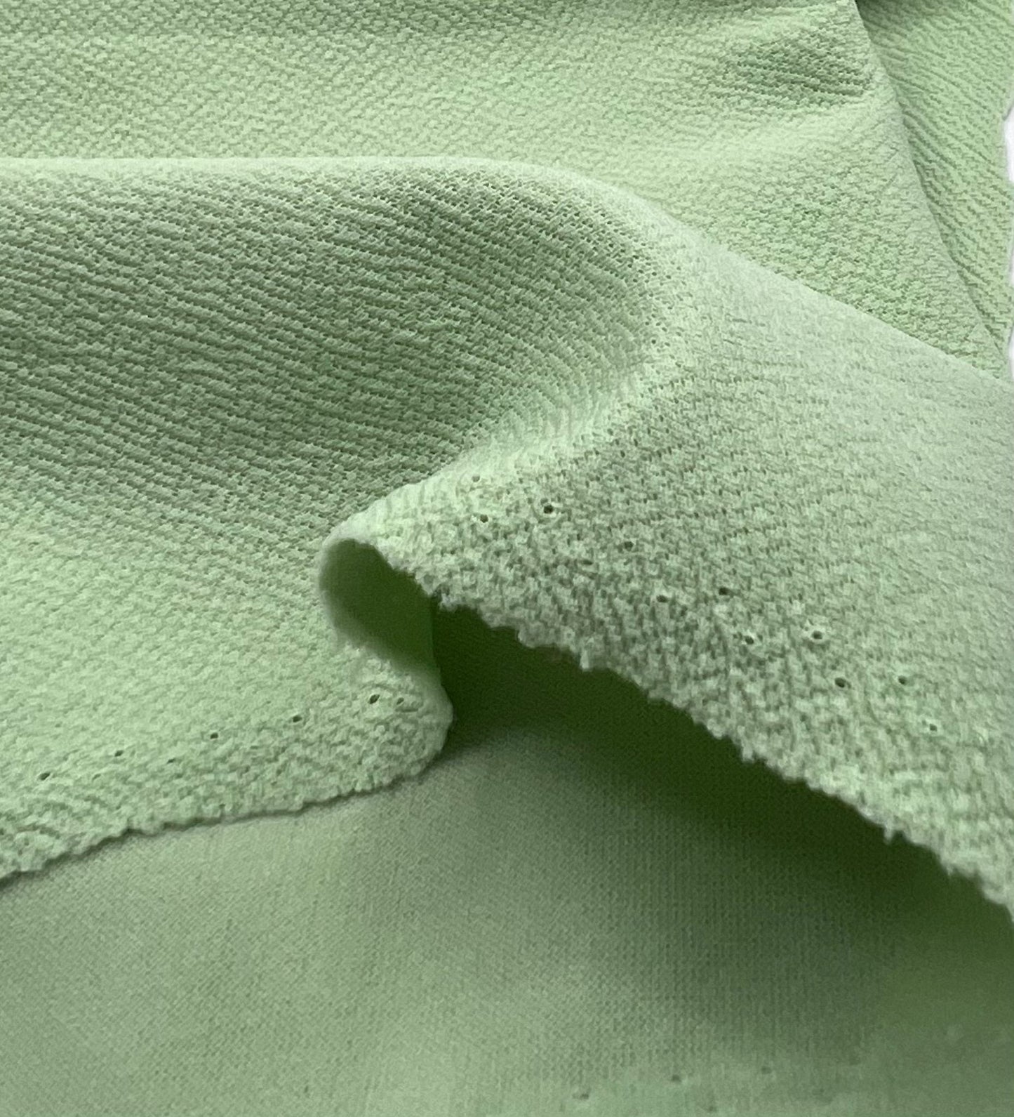 Plain Sage Green Liverpool Bullet Stretch Fabric