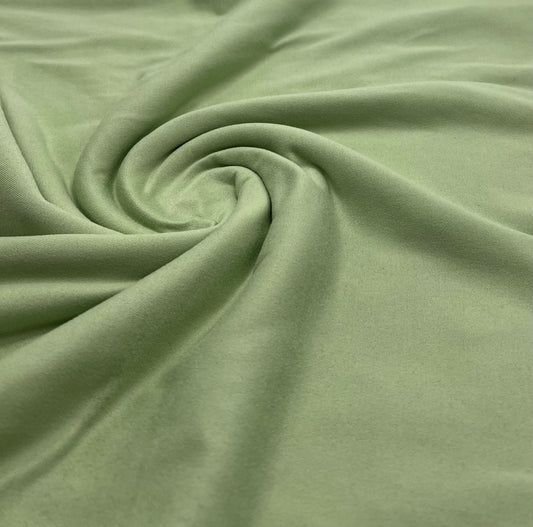 Sage Green Plain Super Soft Bogota 4 Way Stretch Fabric