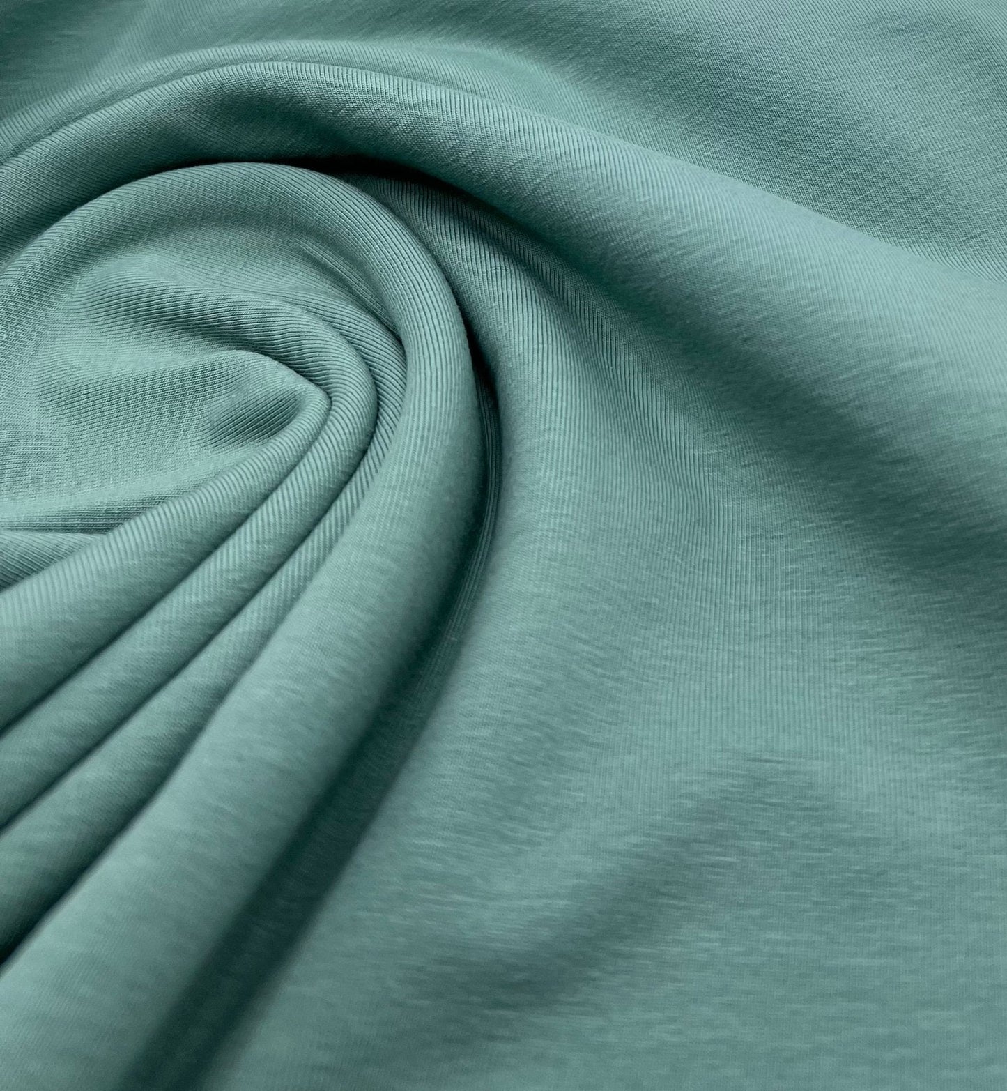 Sage Cotton Stretch Jersey 240 GSM 92/8 Lycra 4 Way Stretch