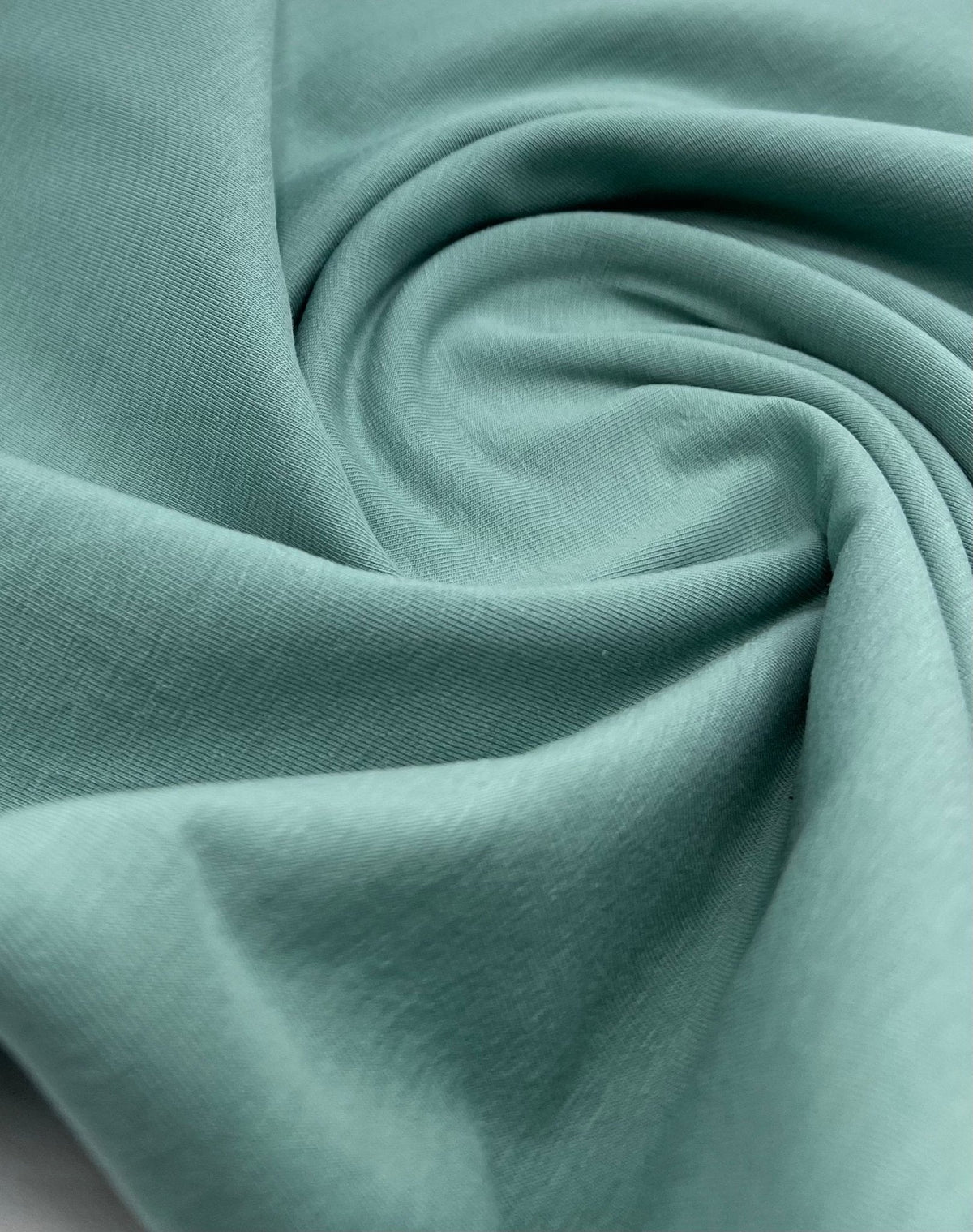 Sage Cotton Stretch Jersey 240 GSM 92/8 Lycra 4 Way Stretch