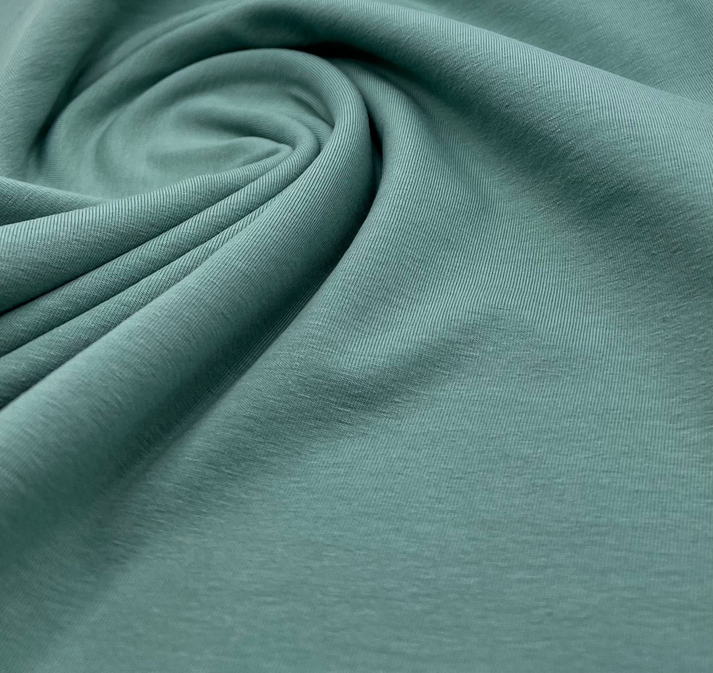 Sage Cotton Stretch Jersey 240 GSM 92/8 Lycra 4 Way Stretch