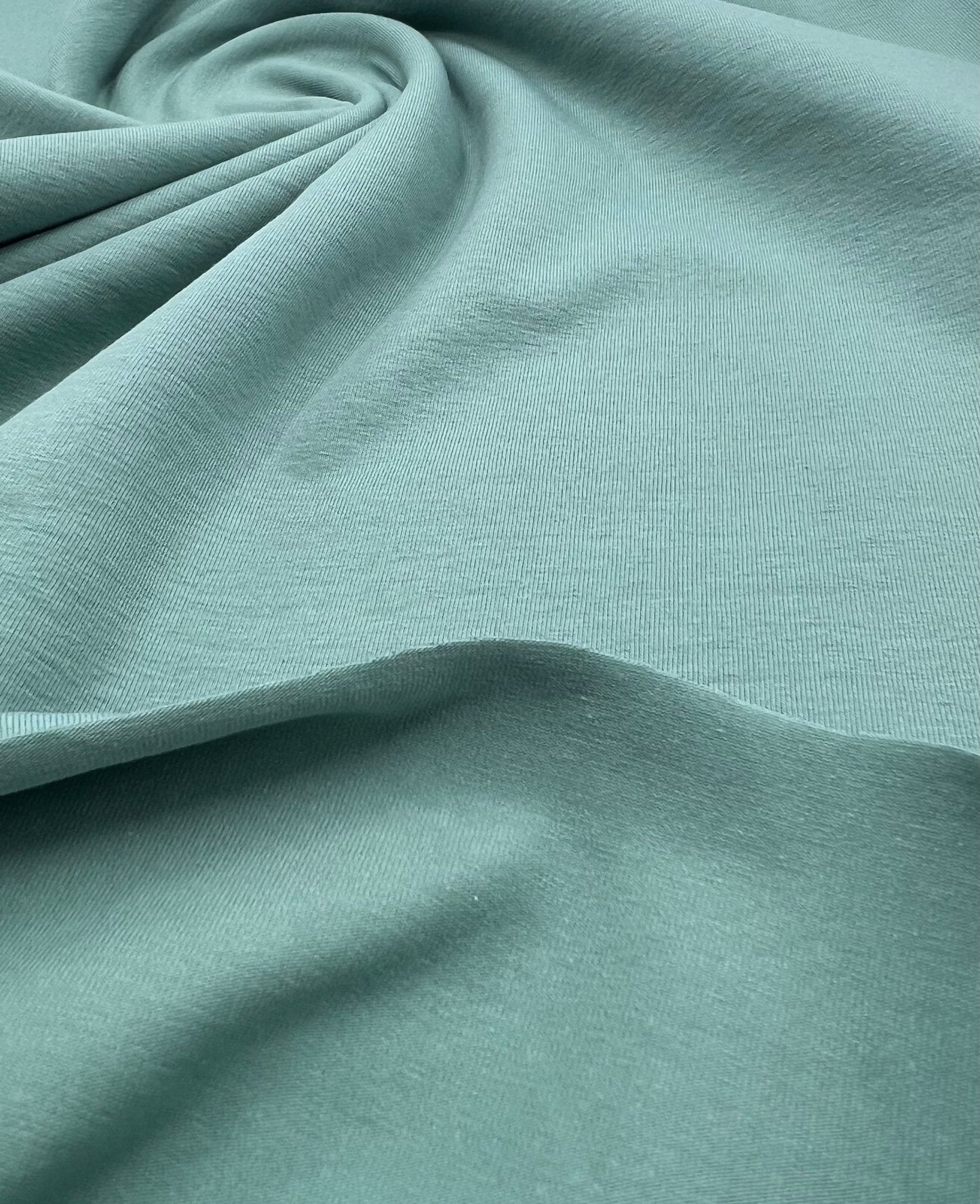 Sage Cotton Stretch Jersey 240 GSM 92/8 Lycra 4 Way Stretch