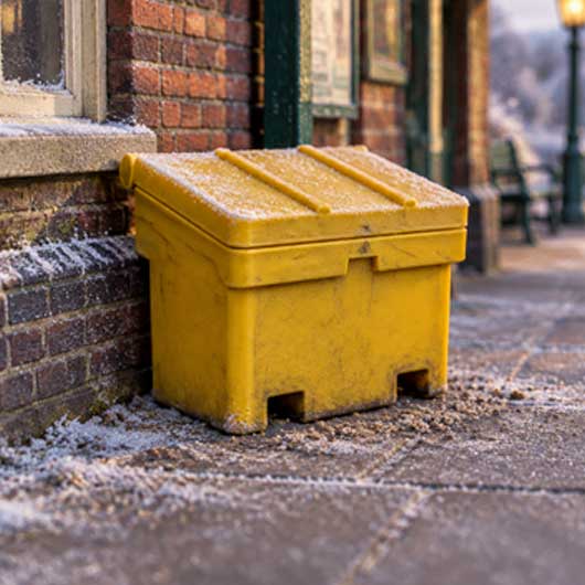 Ready to Paint Salt and Grit Bin - Style 2 (4 pack)